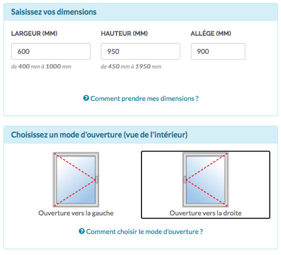 Configurateur de fenêtres alu sur mesure