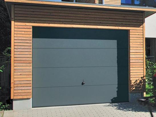 Porte de garage basculante gris RAL 7016 pas cher