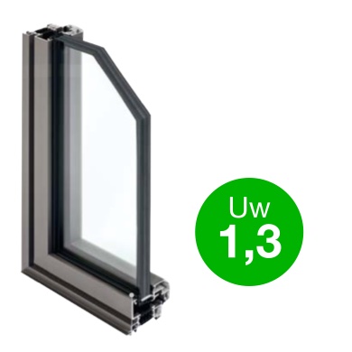 Profil fenêtre aluminium 10xtroiscm